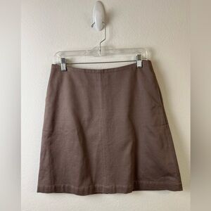 Boden Cotton Textured A-line Work Vacation Fall Mini Skirt